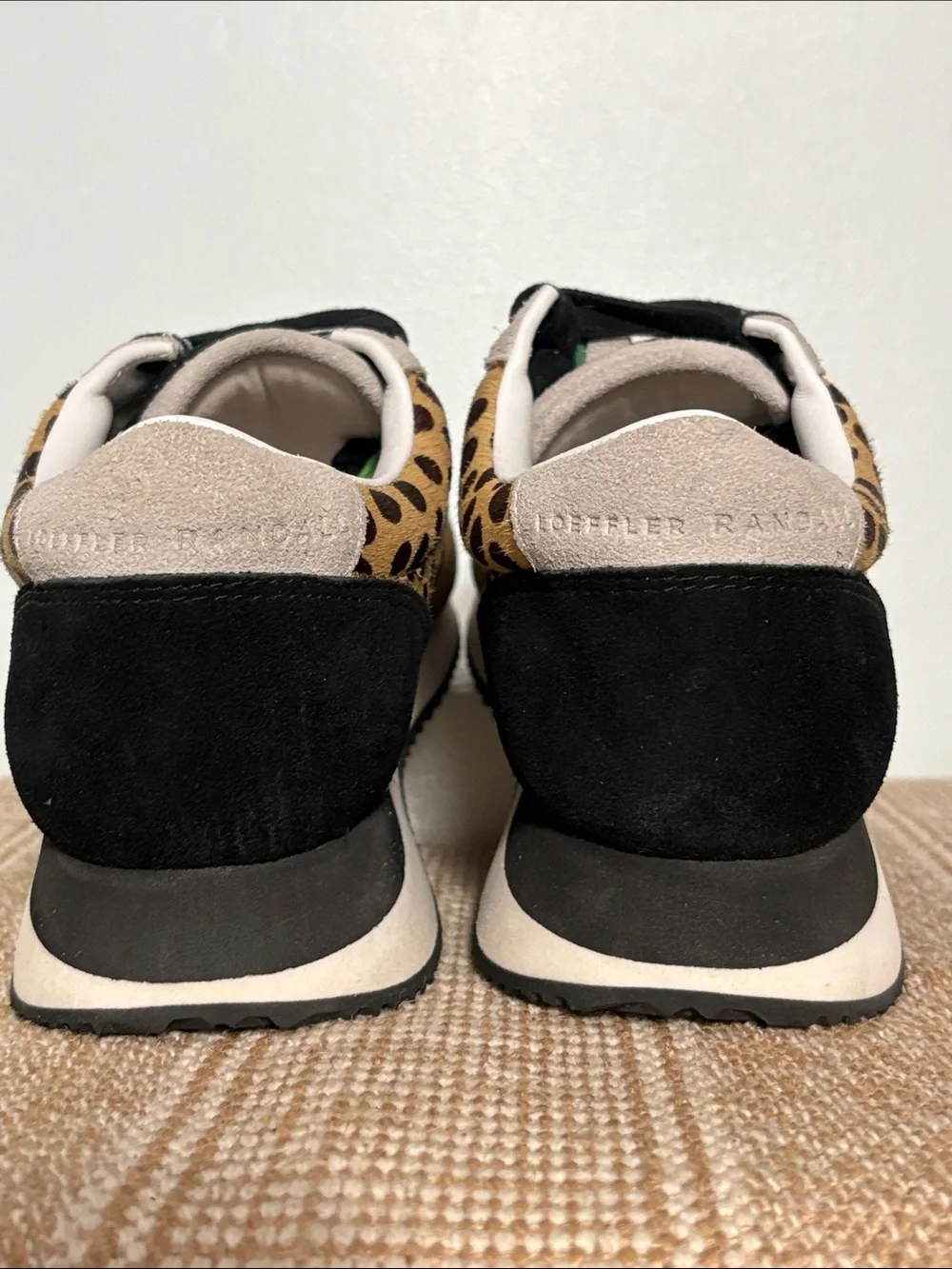Women’s Loeffler Randall Rio Leopard Print Sneakers, Calf Hair Panels & Suede